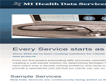 Tablet Screenshot of mihealthdata.com